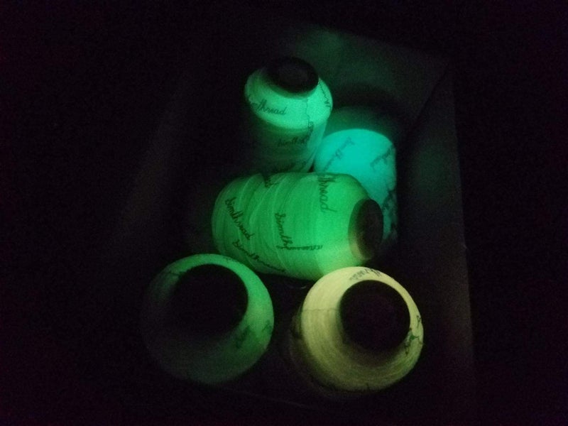 Simthread Glow in The Dark Thread, Polyester Embroidery Thread, 5 Spools 550 Yards Each, for Home Embroidery and Sewing Machine - Image 3